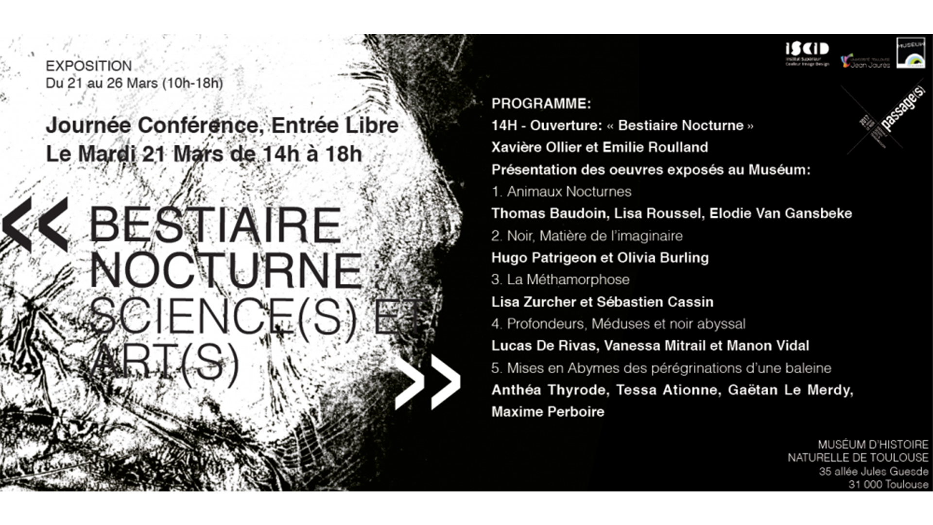Bestiaire Nocturne Science(s) et Art(s)_Conférence Nacarat Design