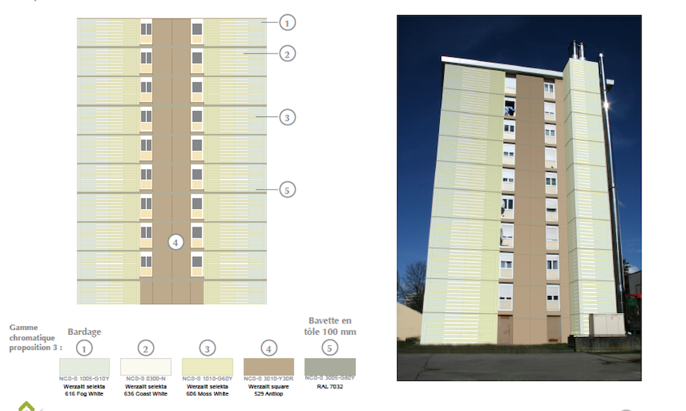 Etude couleur façades - Nacarat Couleur Design