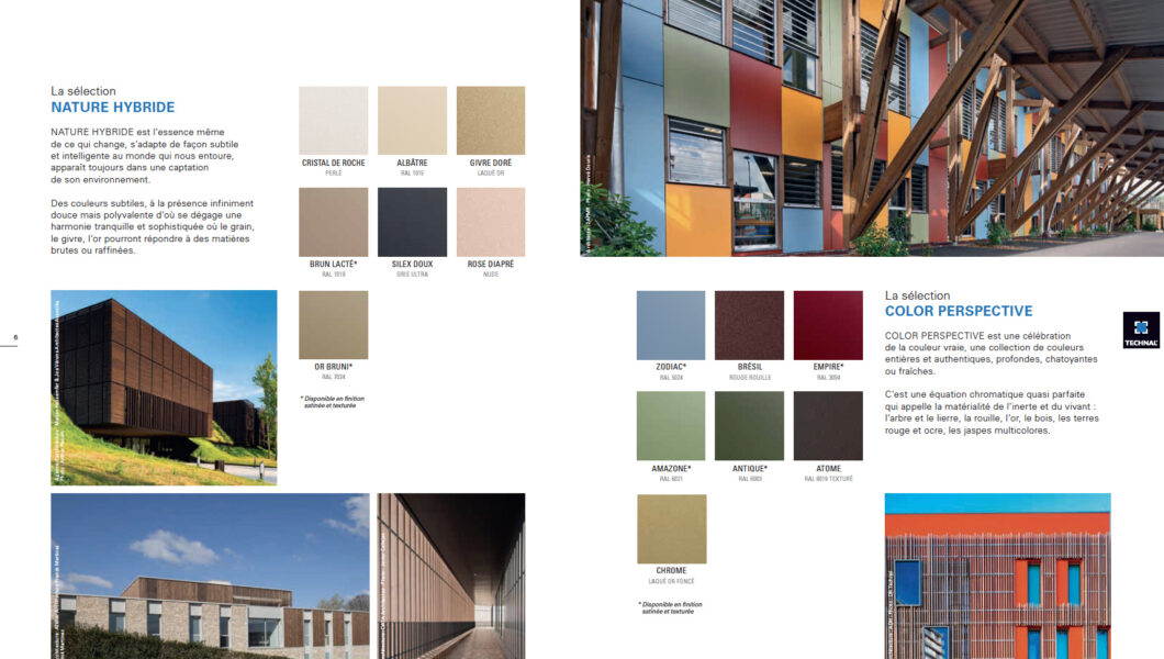 Collections de couleurs et outils marketing - Technal - Nacarat Color Design