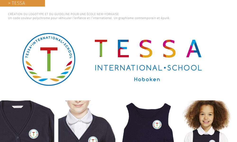 Identité visuelle de TESSA, école internationale innovante à New York